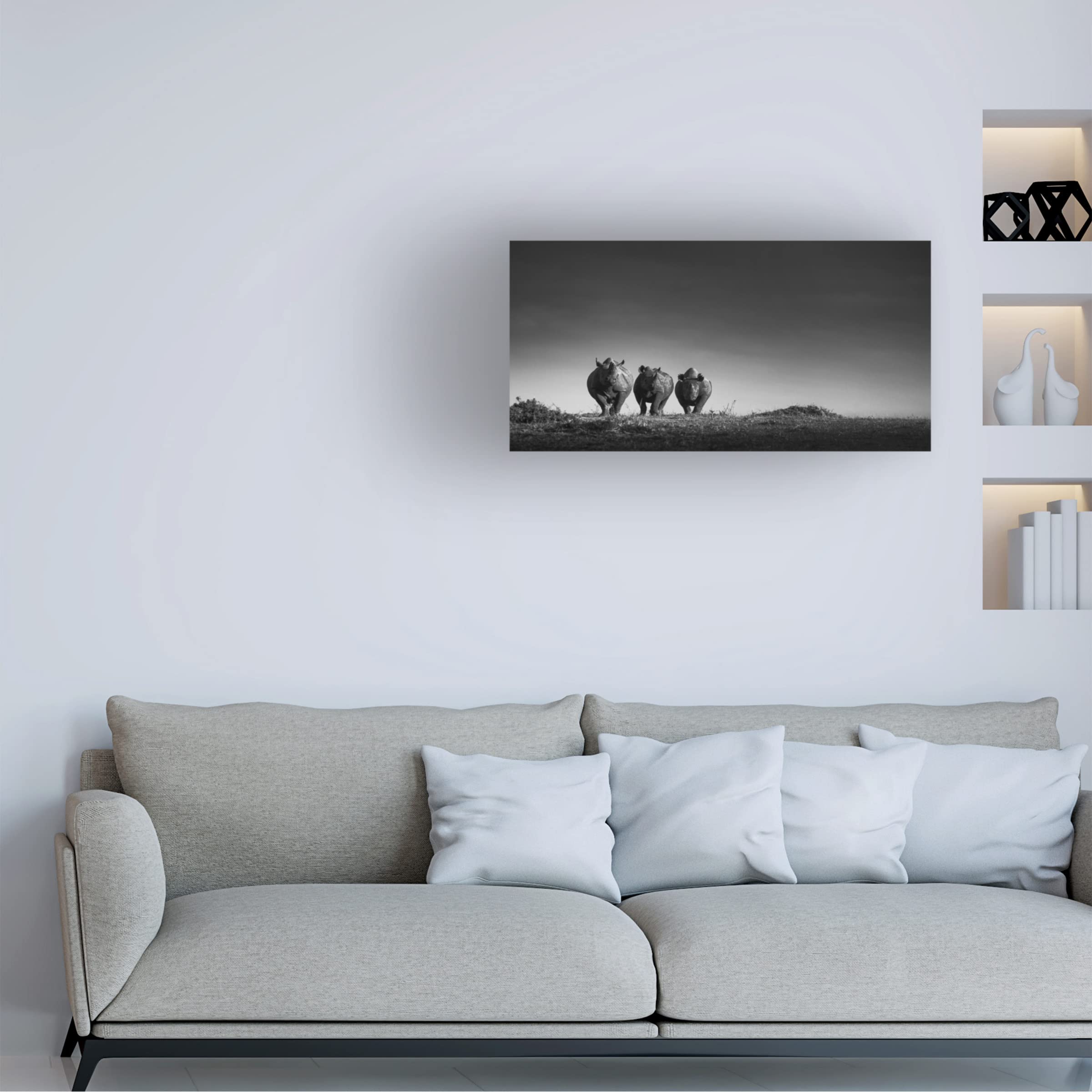 Trademark Fine Art 'Power' Canvas Painting by Mohammed Alnaser - Modern Abstract Wall Art for Living Room, Office & Home Decor