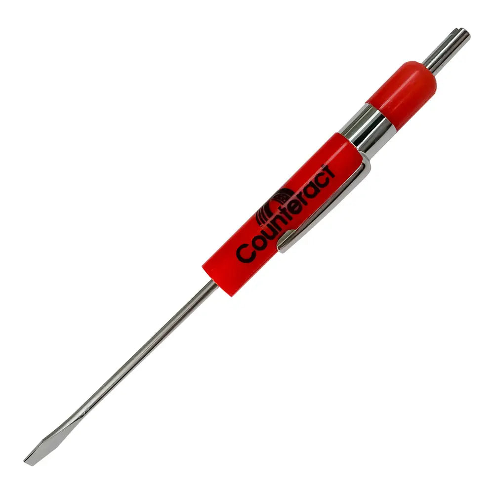 Counteract Pocket VCR Valve Core Removal Tool - Professional Tire Valve Stem Tool for Bikes, Cars & Motorcycles - Perfect for Mechanics and DIY Auto Repairs