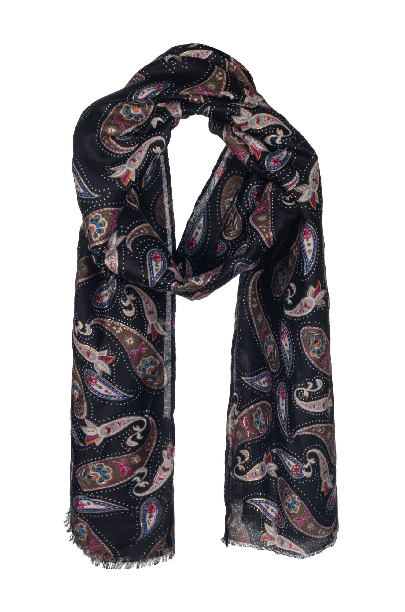 Black Scarf for Women - Soft & Warm Winter Fashion Accessory - Perfect for Cold Weather, Office & Casual Outfits