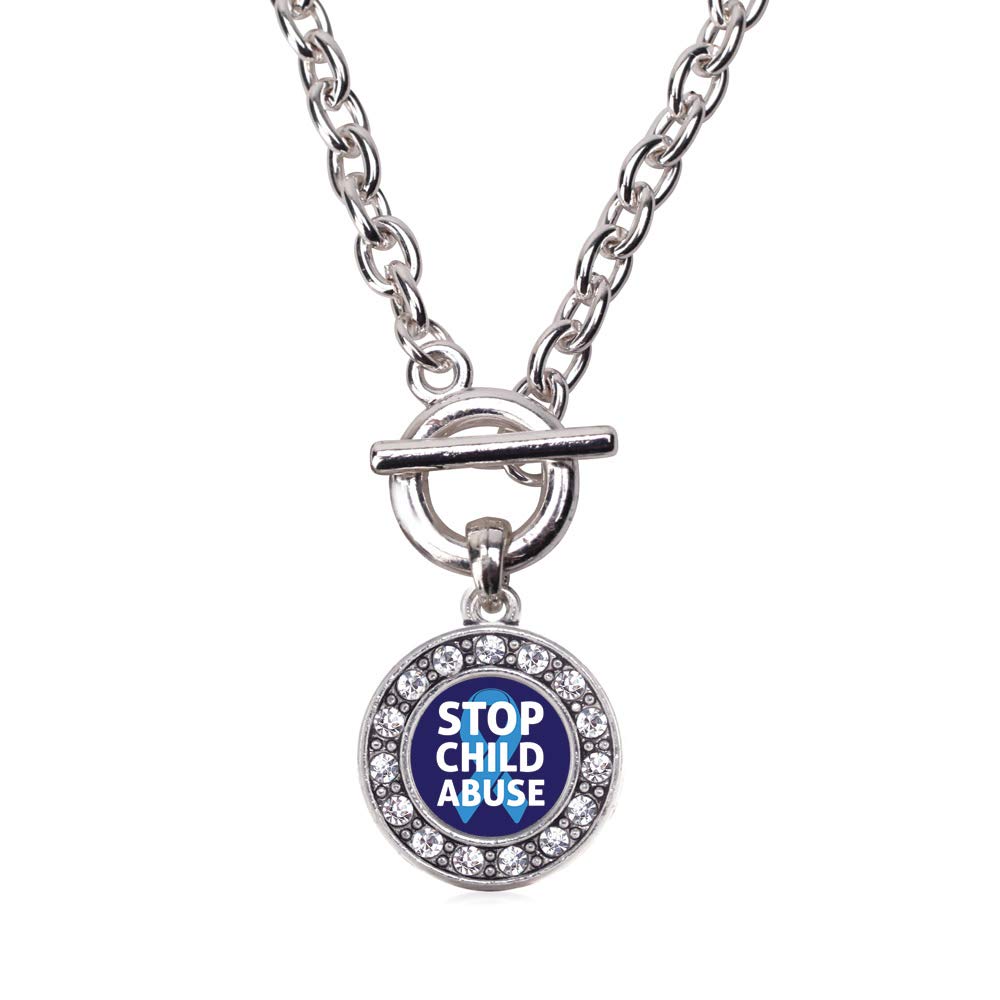 Inspired Silver - 18 Inch Sterling Silver Circle Charm Necklace with Cubic Zirconia, Elegant Pendant Jewelry for Women, Perfect for Everyday Wear, Date Nights & Special Occasions