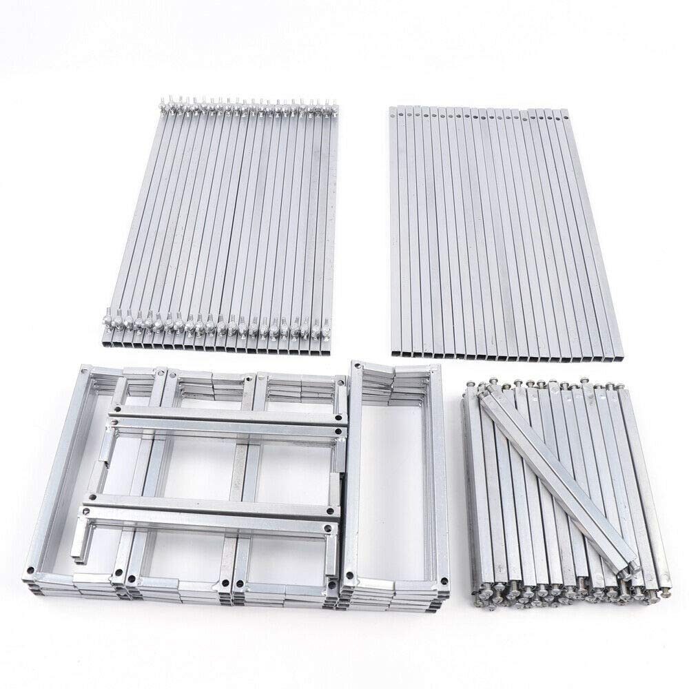 11-Piece Silver Metal Wedding Flower Stand Set - 15.7x8.7x8.7 Inch Geometric Vase Columns for Floral Arrangements - Perfect for Weddings, Events & Home Decor (US Stock)