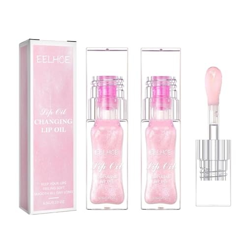 2PCS Boss Up Color Changing Lip Oil - Moisturizing & Plumping Lip Gloss, Natural Lipstick Enhancer for Hydrated, Shiny Lips | Perfect for Daily Wear, Parties & Special Occasions