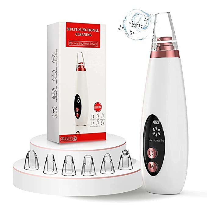 IP Blackhead Remover Vacuum - 6 Heads for Pore & Acne Care | Home Facial Kit