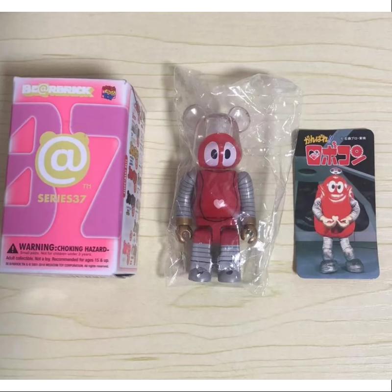 Bearbrick Series 37 CUTE ROBOCON Toei 100% Collectible Figure - Limited Edition Japanese Vinyl Art Toy for Display & Collection - Perfect for Anime Fans, Home Decor, and Gift Giving