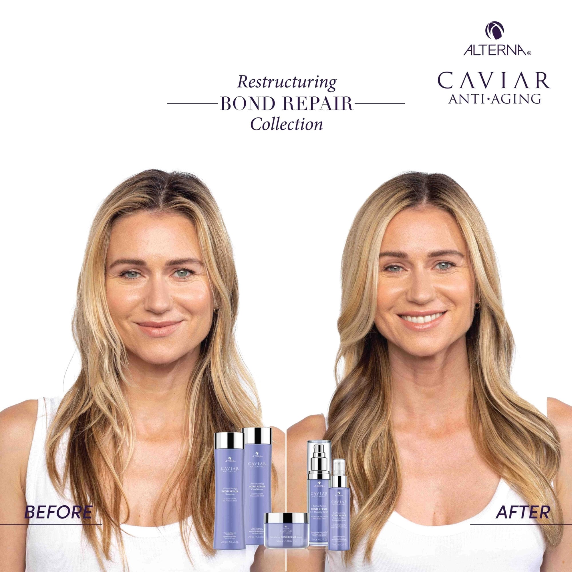 Alterna Caviar Anti-Aging Restructuring Bond Repair Conditioner - 33oz for Damaged Hair | Deep Hydration & Repair Treatment | Salon-Quality Hair Care for Dry, Brittle, and Color-Treated Hair