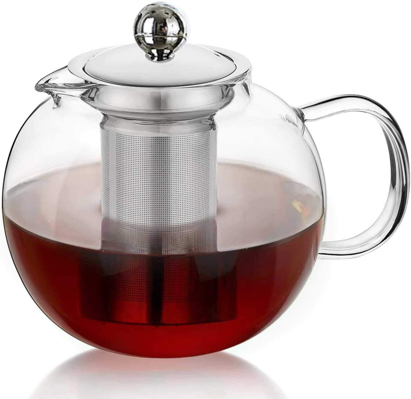Premium Glass Teapot with Removable Infuser - 32oz Blooming & Loose Leaf Tea Maker, Iced Tea Brewer Set for Home, Office & Gift Giving | Perfect for Tea Ceremonies, Afternoon Tea & Relaxation