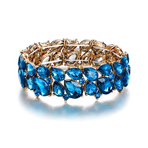 Blue Antique Gold-Tone