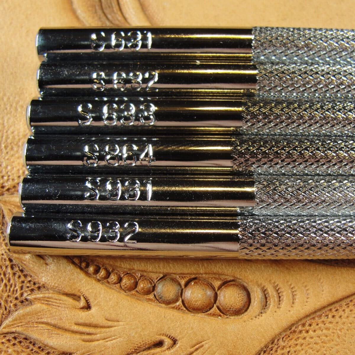 Japan Leather Stamping Tools - 6pc Pro Carvers for Leather Craft & DIY