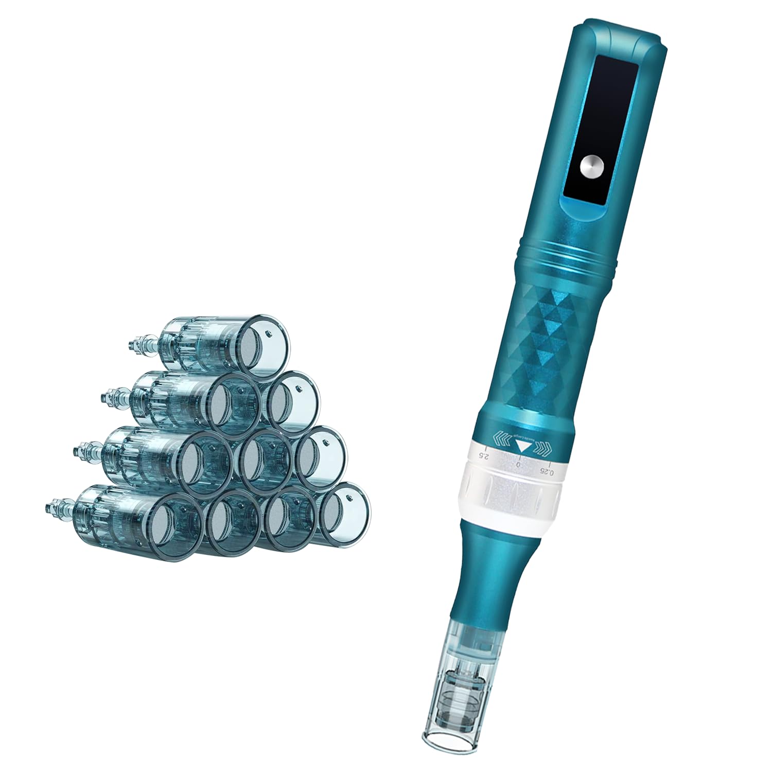 Professional Microneedle Roller Kit for Face & Beard - At-Home Derma Roller for Skin Rejuvenation, Hair Growth & Anti-Aging | Perfect for DIY Skincare & Men's Grooming Routine