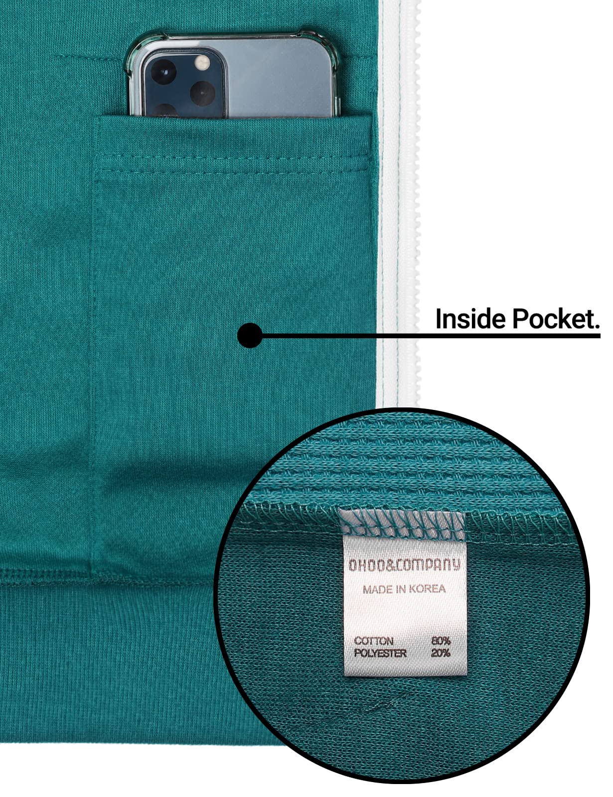 Men's Slim Fit Lightweight Zip-Up Hoodie with Kangaroo Pocket - Long Sleeve Waffle Knit Pullover for Casual Wear, Gym & Outdoor Activities