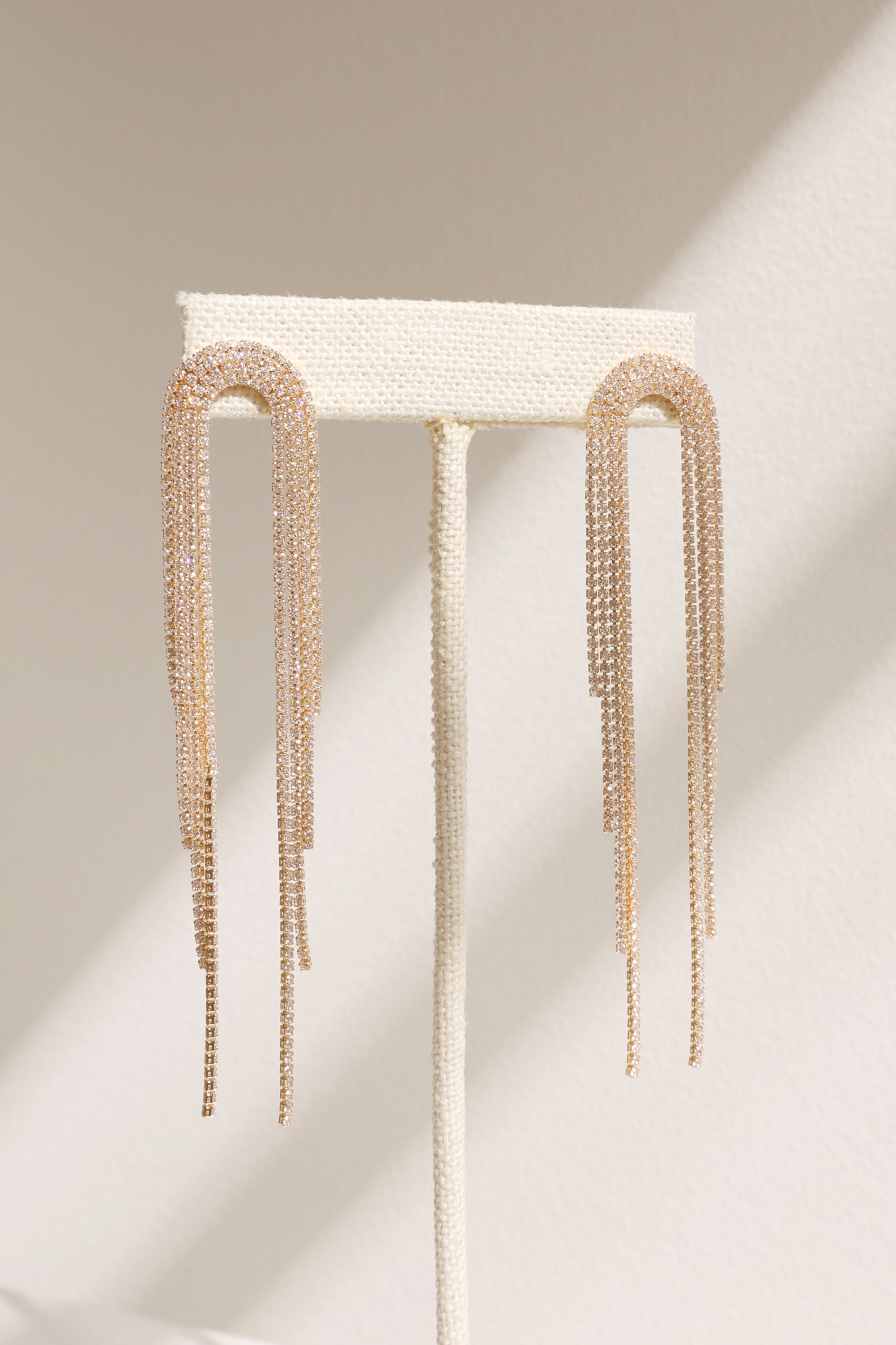 Gold Rain Drop Earrings for Women - Elegant Dangle Hoop Earrings - Perfect for Weddings, Parties & Everyday Wear