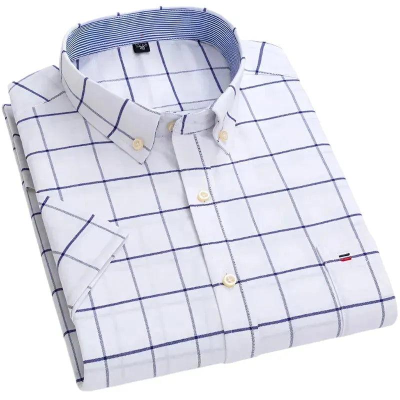 Men's Big Box Checkered Shirt - Casual Plaid Button Down Shirt for Men | Perfect for Outdoor Activities, Work & Everyday Wear