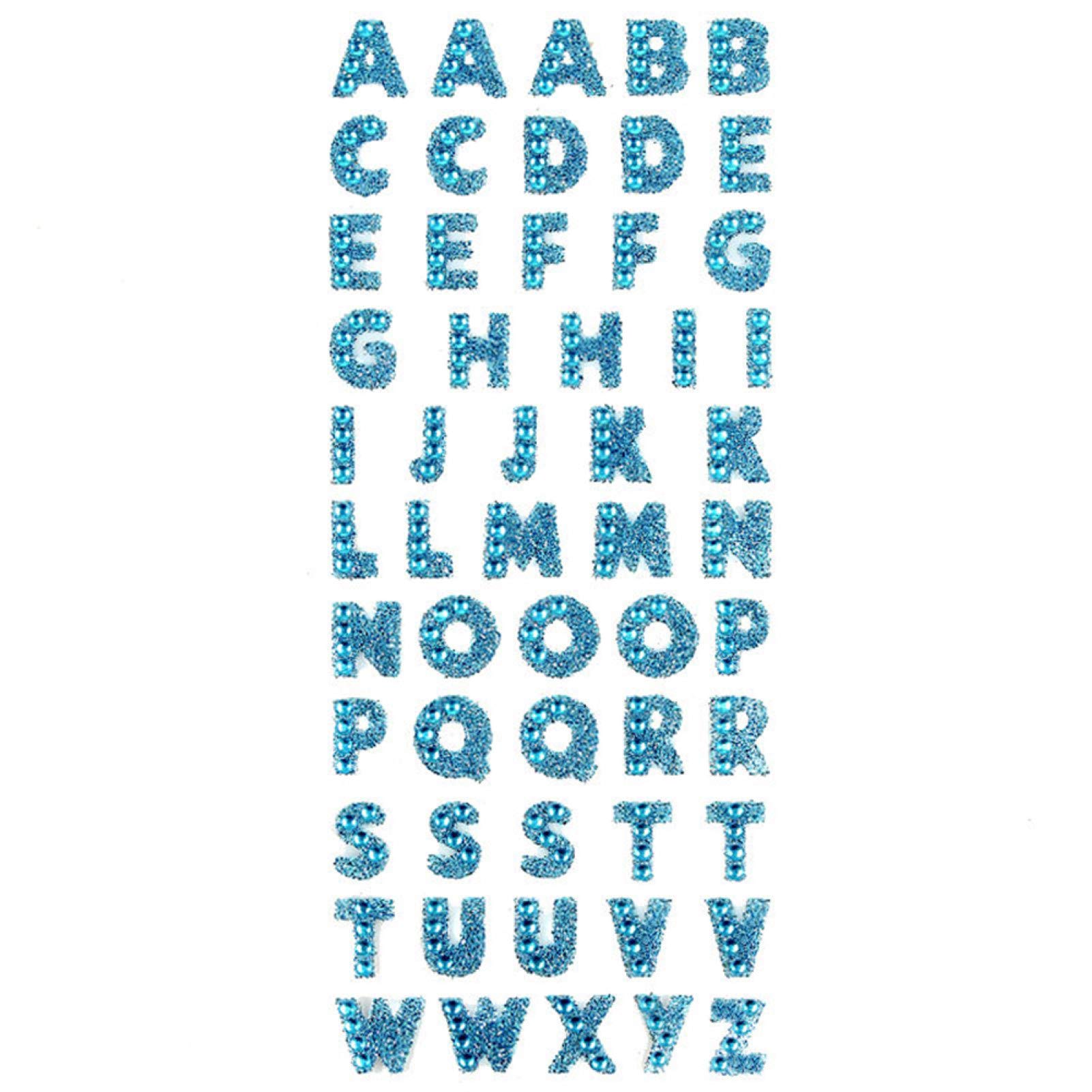 Hawaii Alphabet Letter Stickers - Silver Glitter Self-Adhesive DIY Scrapbooking Decals for Phone, Laptop, Journal & Craft Projects | Perfect for Scrapbooking, Bullet Journaling & Personalized Gifts
