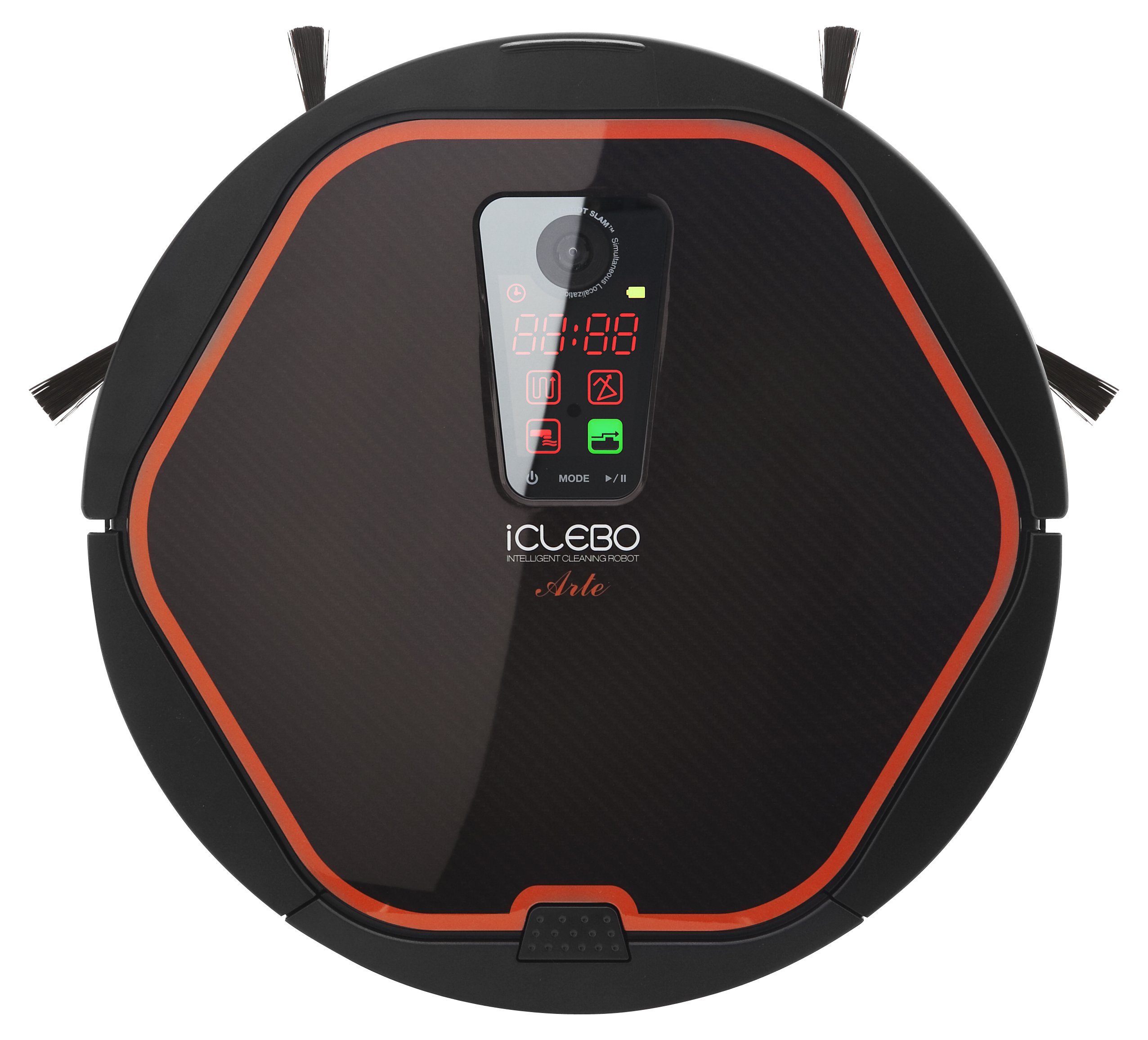 iClebo Arte Robot Vacuum and Mop Cleaner with Self-Cleaning System - Smart Navigation & Camera Mapping for Carpets, Hardwood Floors & All Surfaces - Perfect for Home, Office & Pet Hair Cleaning