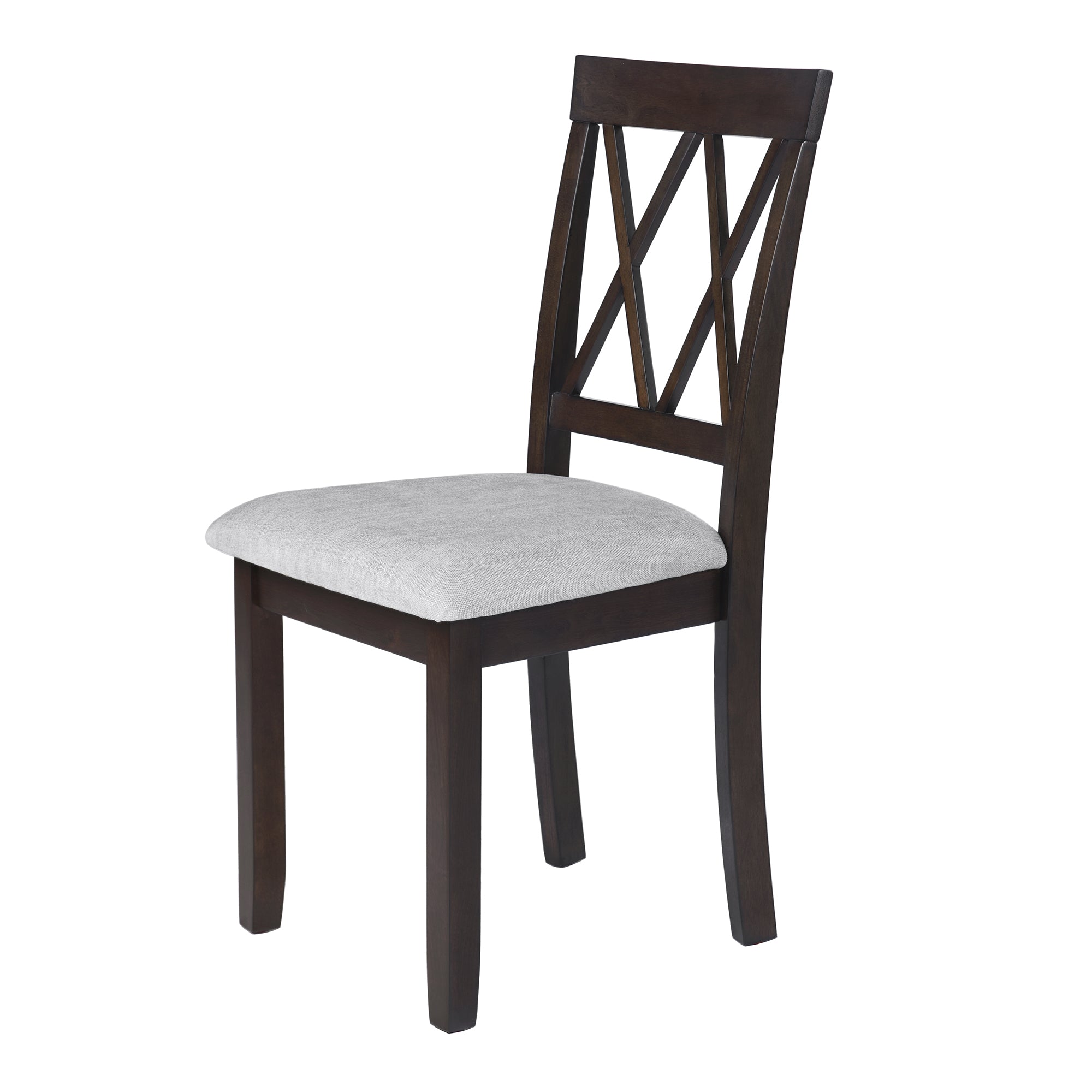 Stylish Upholstered Fabric Dining Chairs Set of 2 - Solid Wood Legs & Padded Seat for Kitchen, Diner & Breakfast Nook - Perfect for Small Spaces & Home Decor