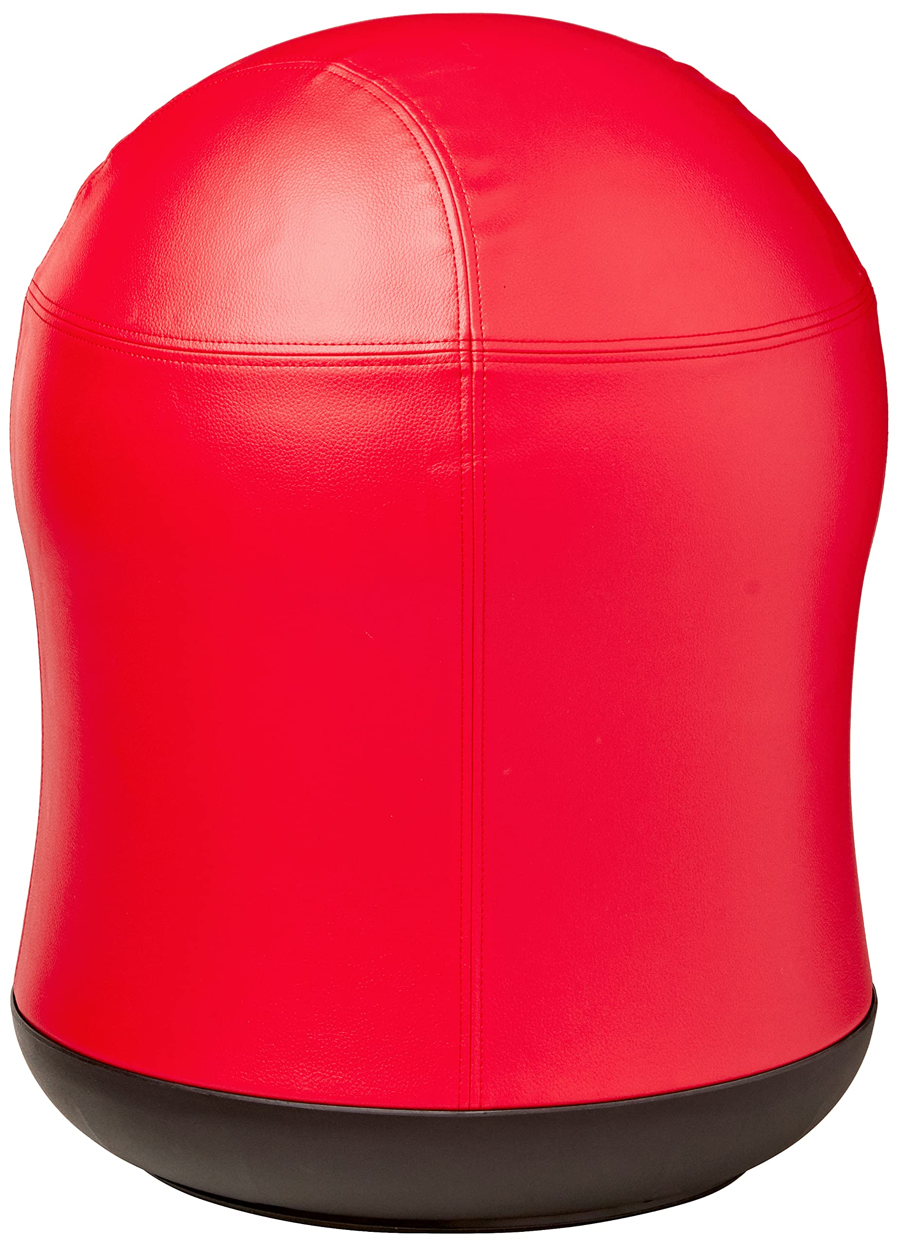 Safco Zenergy Swivel Ball Chair - Anti-Burst Vinyl Exercise Ball for Active Sitting | Home Office & Classroom Ergonomic Seating Solution | Supports K-12 Students | Red Vinyl Stability Ball for Yoga, Fitness & Workstation Use