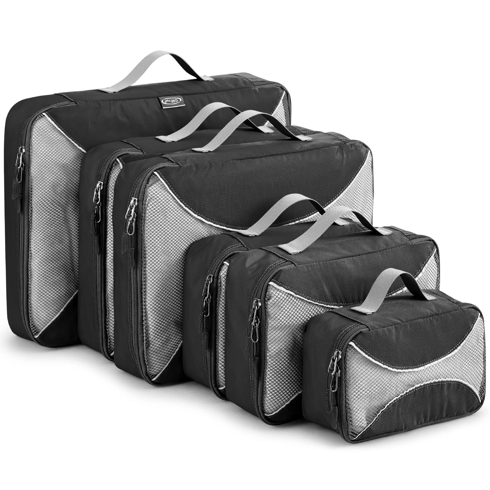 G4Free 6-Piece Packing Cubes Set - Lightweight Travel Organizer Bags for Suitcases, Carry-On Luggage & Backpacks - Perfect for Business Trips, Vacations & Weekend Getaways