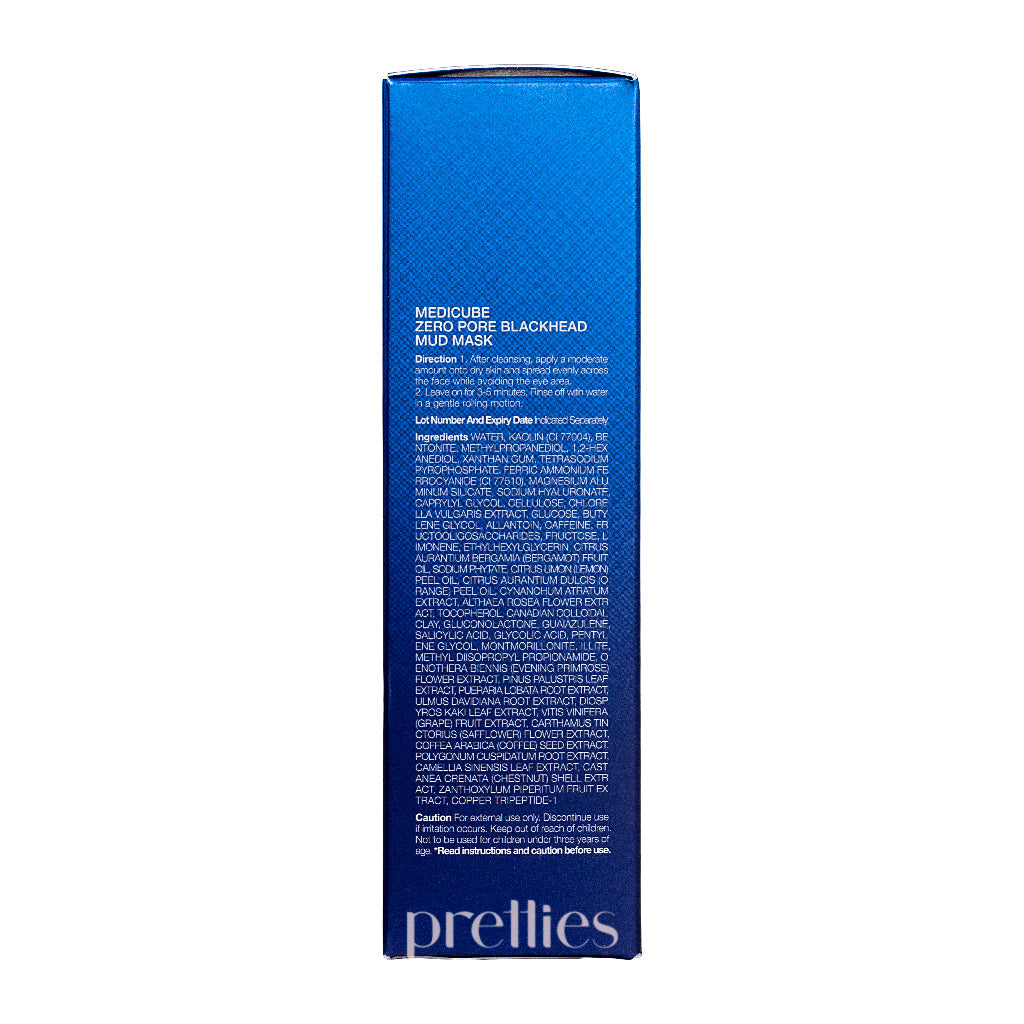 Medicube Zero Pore Blackhead Mud Mask 100g - Deep Cleansing for Acne & Blackhead Removal - Perfect for Oily & Combination Skin Care Routine
