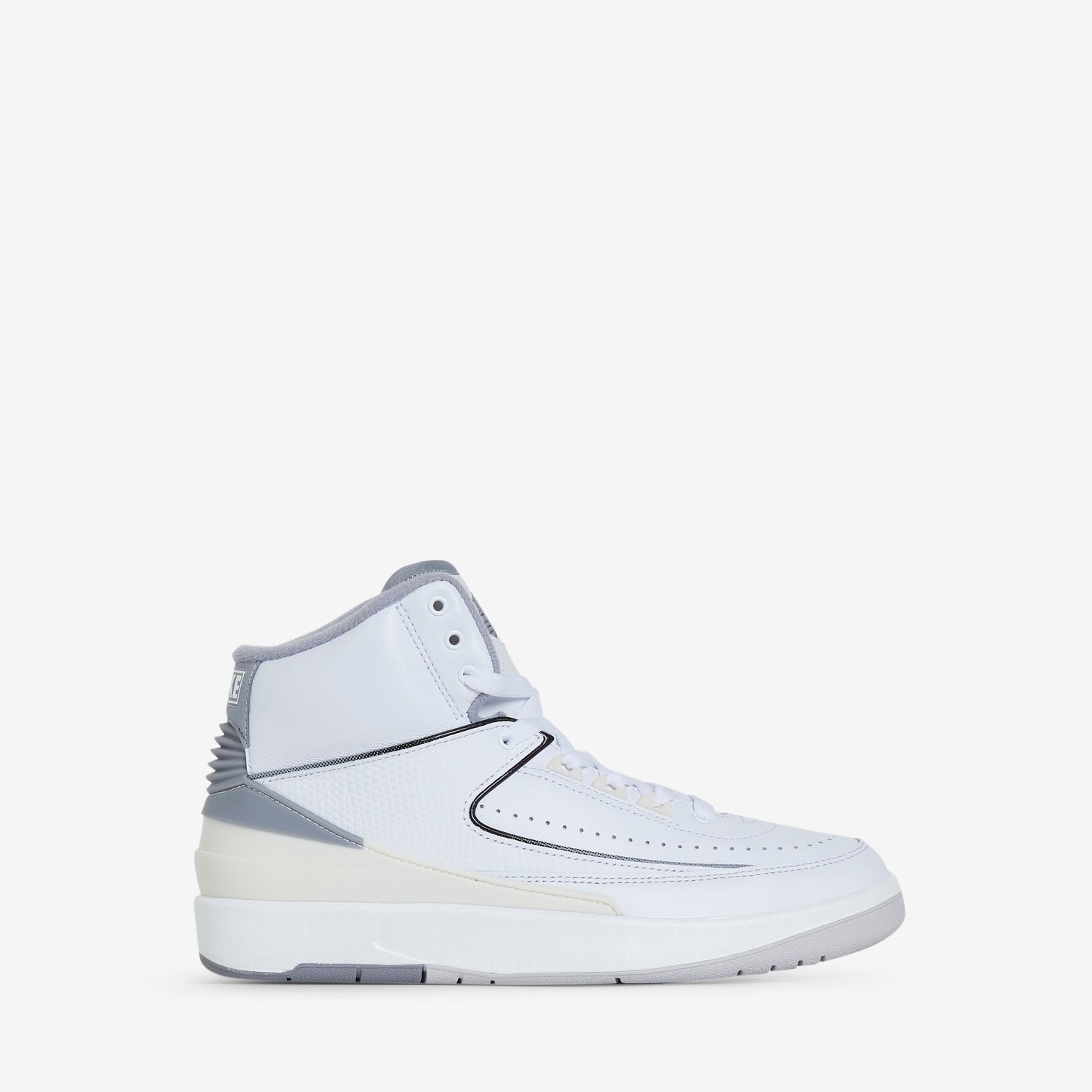 Grade School Air Jordan 2 Retro Sneakers - White/Cement Grey/Sail/Black - Basketball Shoes for Kids - Perfect for School, Sports & Casual Wear