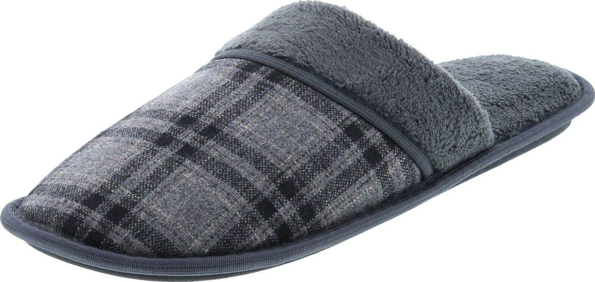 Men's Plaid Flannel Slippers - Soft & Warm House Shoes for Indoor Comfort - Perfect for Winter, Lounging, and Cozy Home Relaxation