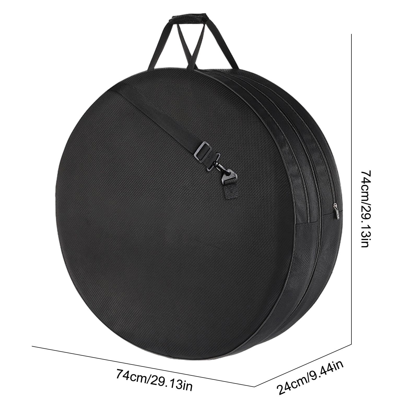 Durable Waterproof Tire Bag with Inner PE Board & Protective Handle - Removable Shoulder Strap for Road Wheelset - Perfect for Bicycle Storage, Travel & Transport Protection