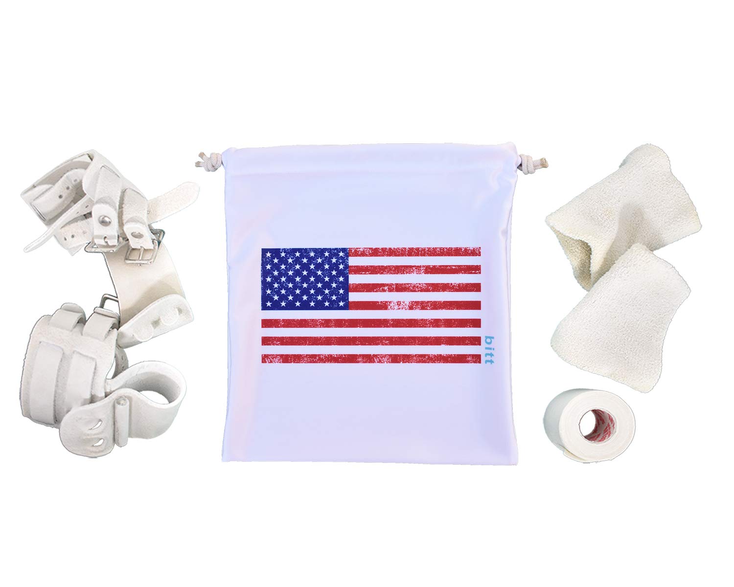Custom USA Patriotic Gymnastics Grip Bags - Personalized with Crystals & Vintage American Flag Designs for Women & Girls - Perfect for Competitions, Training & Team Spirit