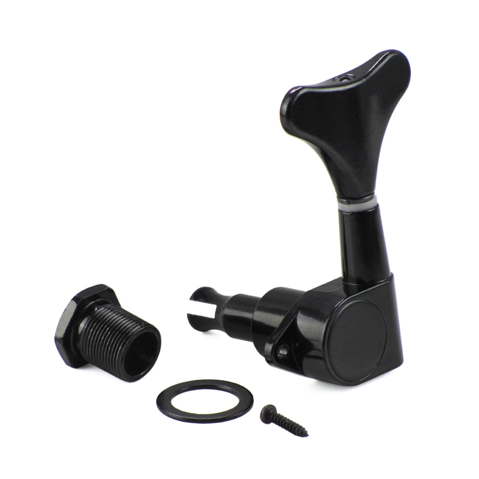 4 String Electric Bass Tuning Pegs - Right/Left Hand Machine Head Replacement for Bass Guitar - Perfect for DIY Repairs & Professional Tuning (Ideal for Home Studio, Live Performances & Music Practice)