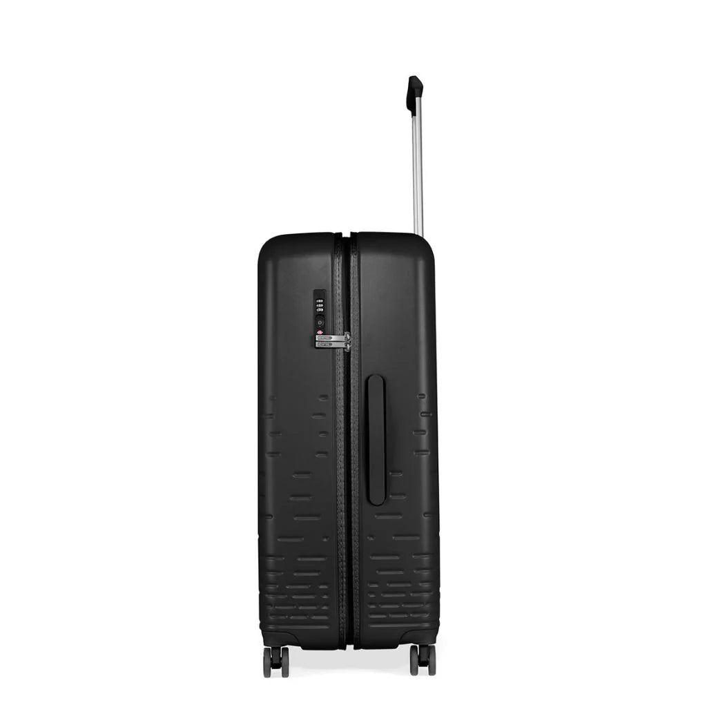 Epic Spin 3-Piece Hardside Luggage Set - Durable Black Suitcase with Spinner Wheels for Travel, Business Trips & Vacations | Carry-On, Medium & Large Sizes