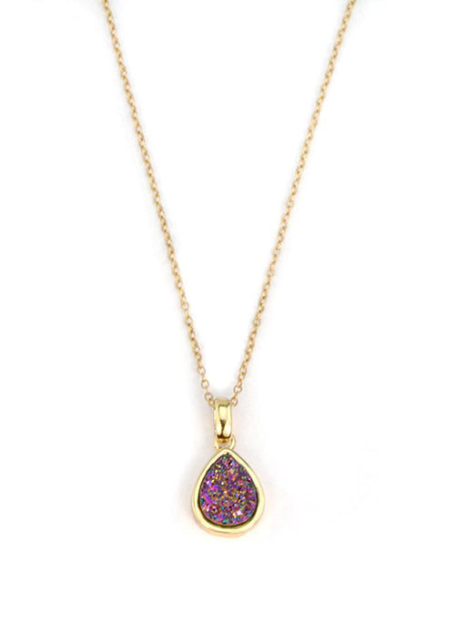 Elegant Emma Teardrop Pendant Necklace in 14K Gold - Perfect for Weddings, Anniversaries & Special Occasions