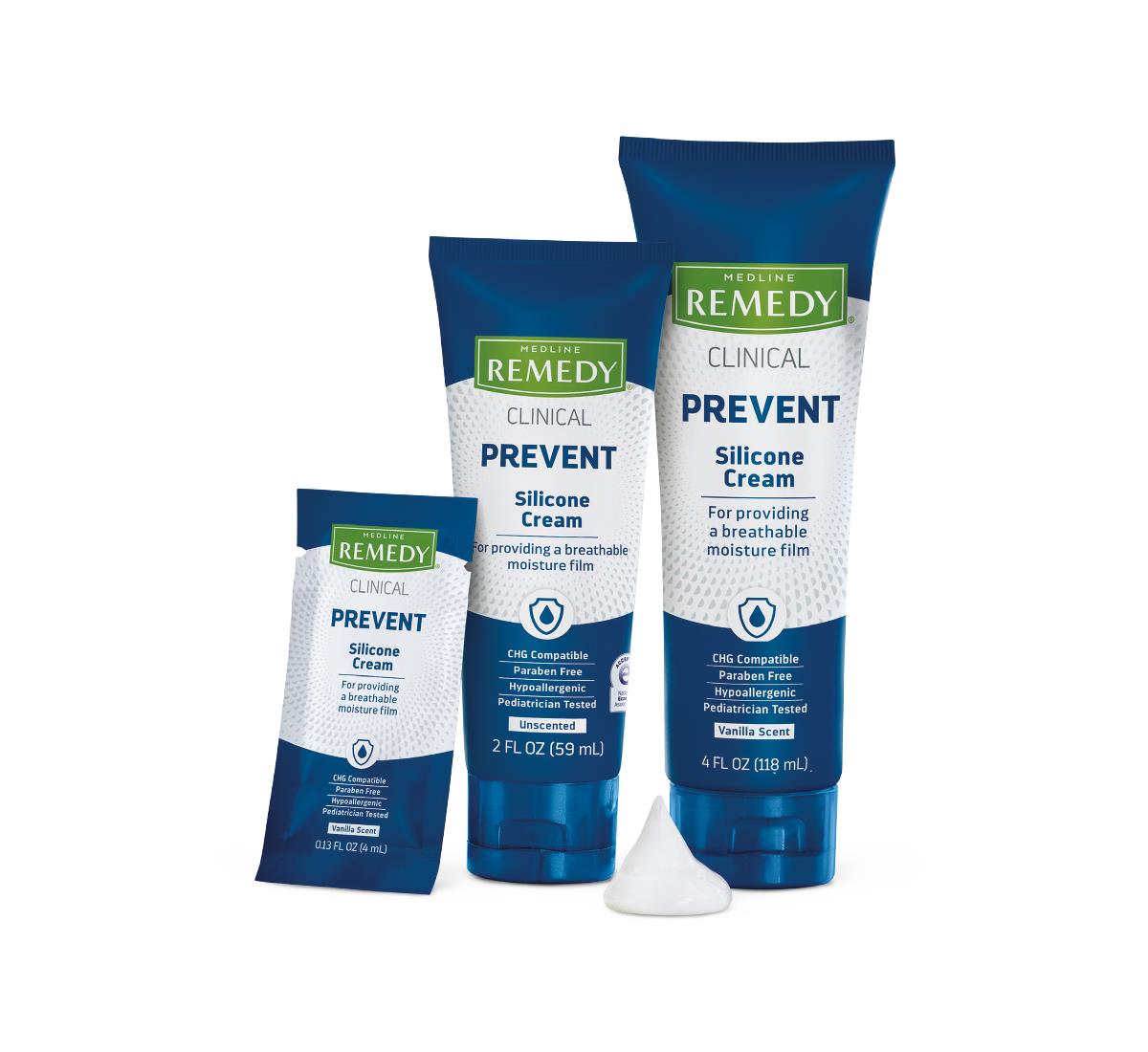 Medline Remedy Clinical Silicone Cream - Advanced Skin Protectant for Scars, Dry Skin & Wound Care - Ideal for Post-Surgery, Eczema & Dermatitis Relief