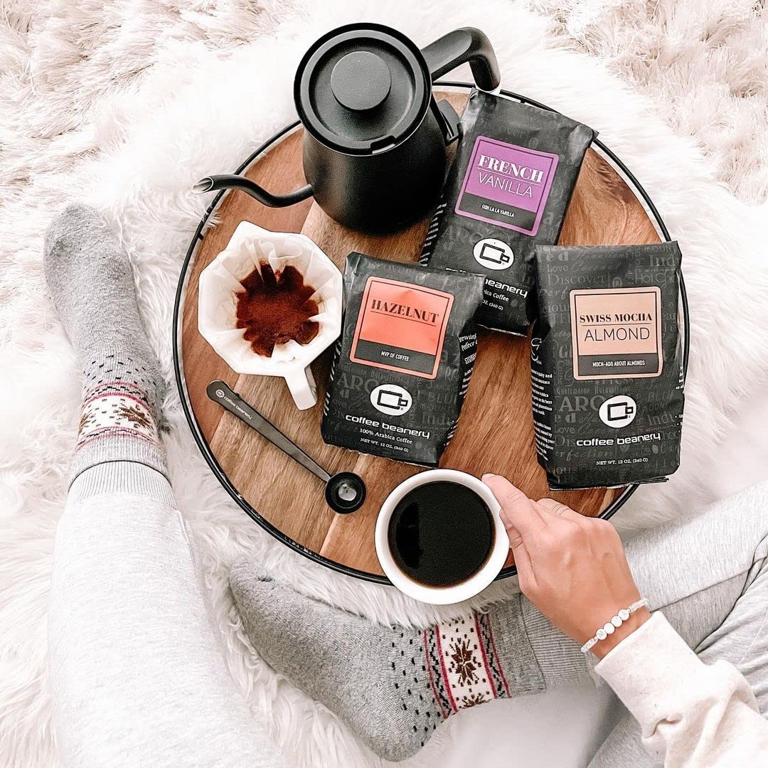 Premium Hazelnut Flavored Decaf Coffee | Specialty Arabica Medium Roast | 12oz Fine Ground | Perfect for Office Breaks & Cozy Evenings