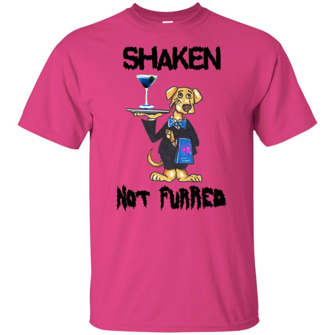Shaken Not Furred Ultra Soft Cotton T-Shirt for Women | Funny Wine Lover Tee | Perfect for Wine Tasting, Girls Night Out & Casual Wear