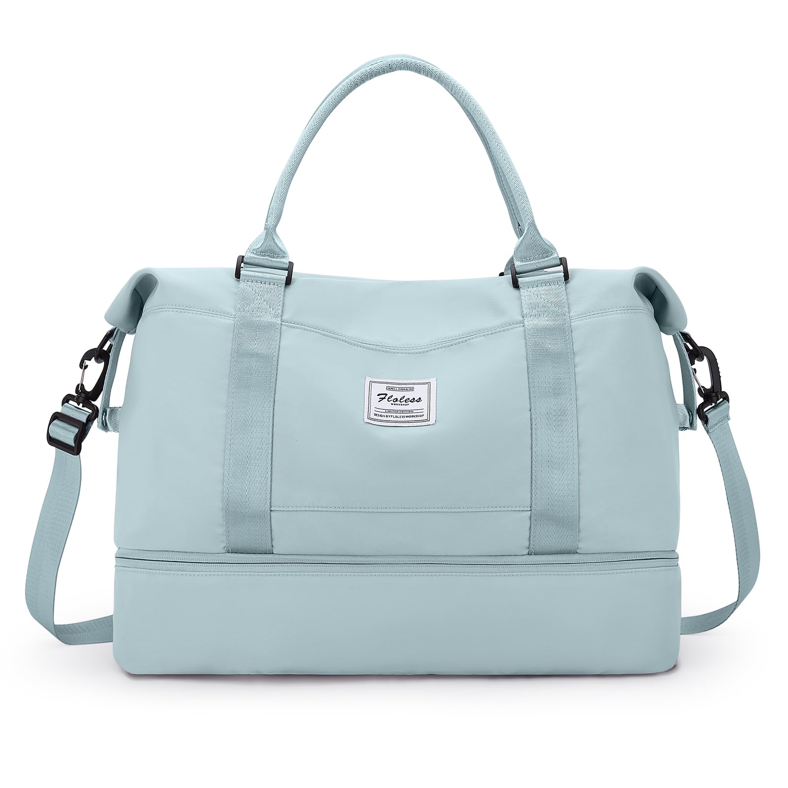 Stylish Travel Duffel Bag with Separate Shoes Compartment - Women's Weekender Overnight Bag for Gym, Work & Airplane Carry-On | Perfect for Business Trips, Weekend Getaways & Fitness Travel