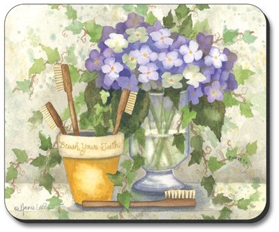 Premium Ceramic Art Plates & Brush Holder Set with Non-Slip Mouse Pad - Perfect for Artists, Designers & Office Workspaces