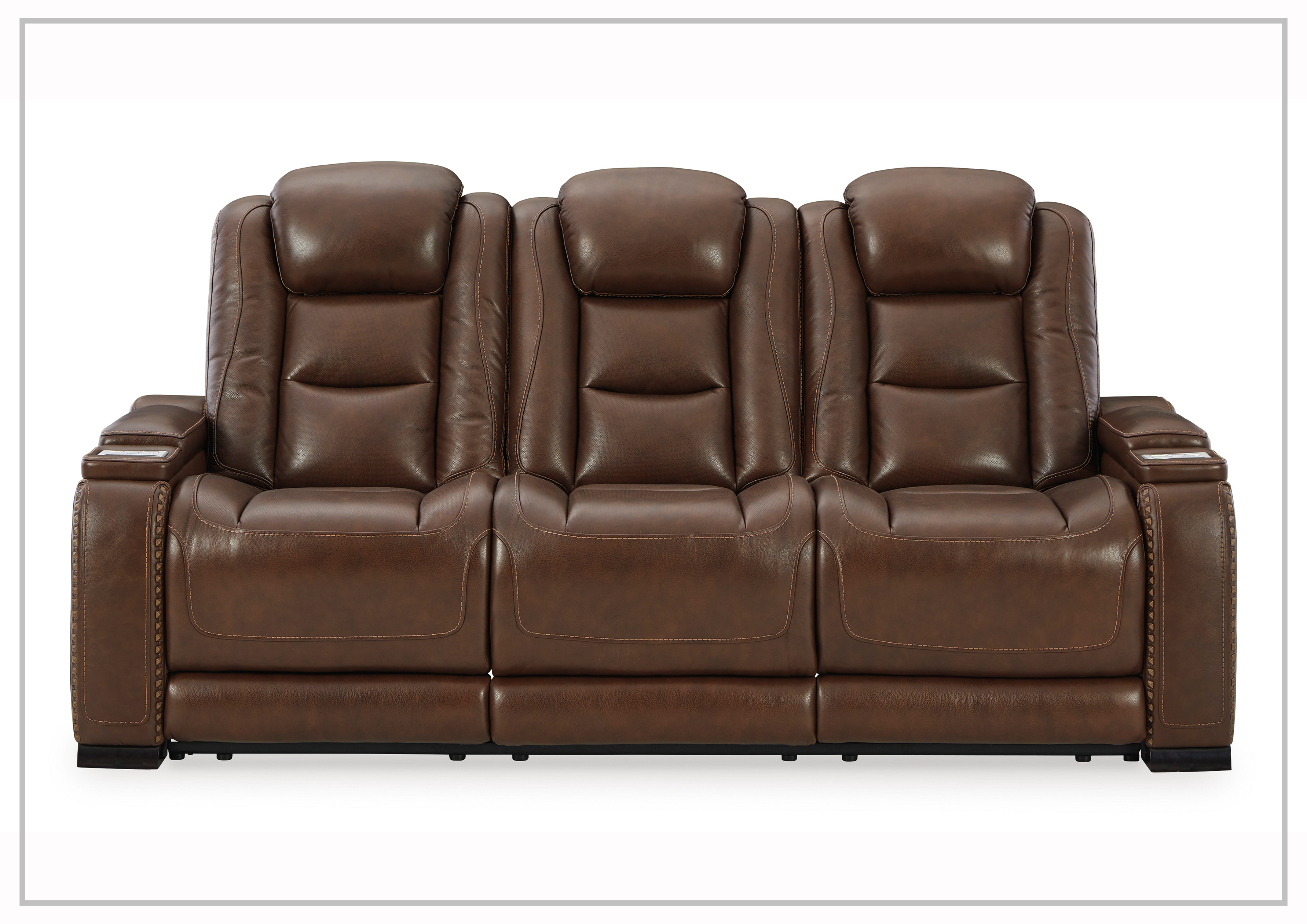 Gio Italia Ava Triple Power Reclining Sofa - Ultra Comfortable 3-Position Electric Recliner with USB Charging | Perfect for Living Room, Home Theater & Family Relaxation
