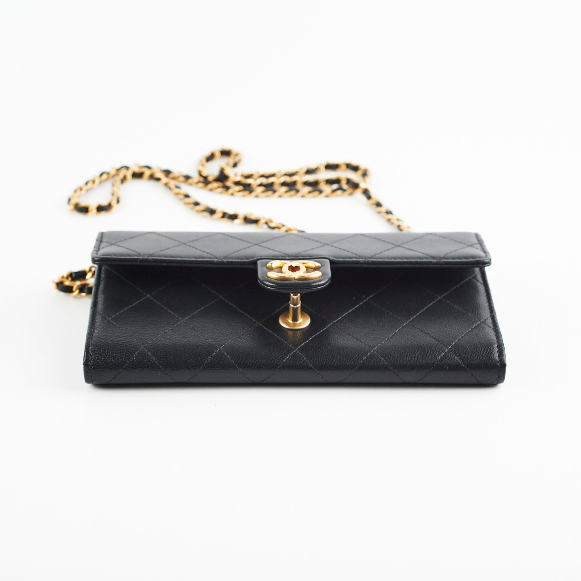 Chanel Pearl Black Long Wallet On Chain WOC - Luxury Crossbody Bag for Women, Perfect for Evening Events & Daily Use