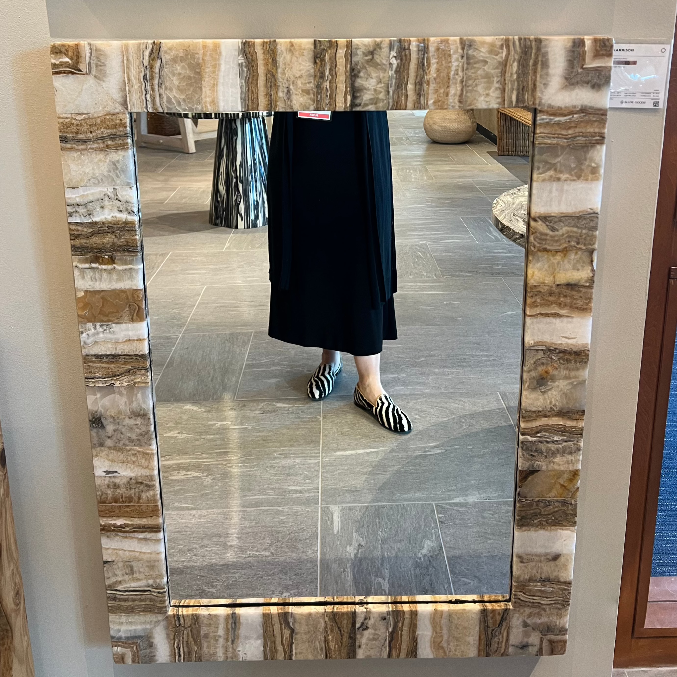 Harrison Mirror Light Mix Onyx - Adjustable Vanity Mirror with LED Lights for Makeup & Skincare - Perfect for Bathroom, Bedroom, and Dressing Room