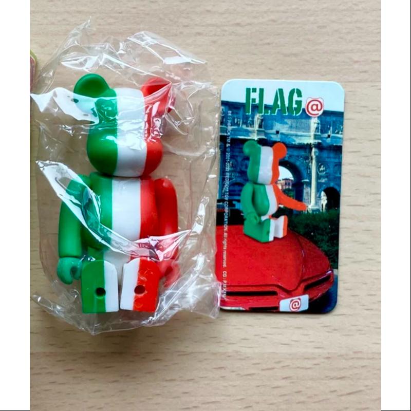 Bearbrick Series 5 FLAG Italy 100% Collectible Vinyl Art Toy - Limited Edition Italian Flag Design for Display & Home Decor | Perfect for Anime Fans, Toy Collectors & Modern Art Enthusiasts