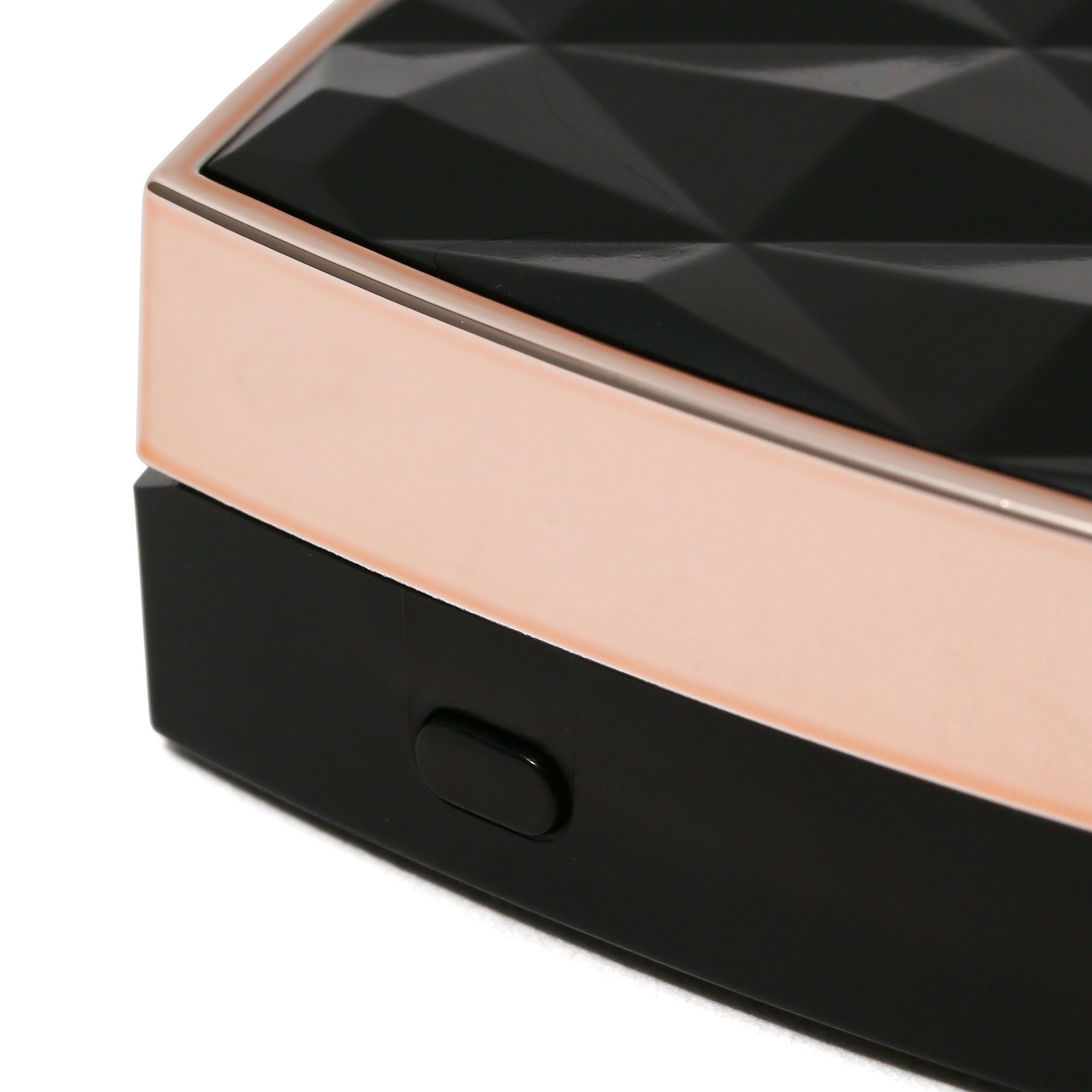 Blanche LED Compact Mirror with Bright Light - Portable Makeup Mirror for Travel, Home, and Vanity - Black