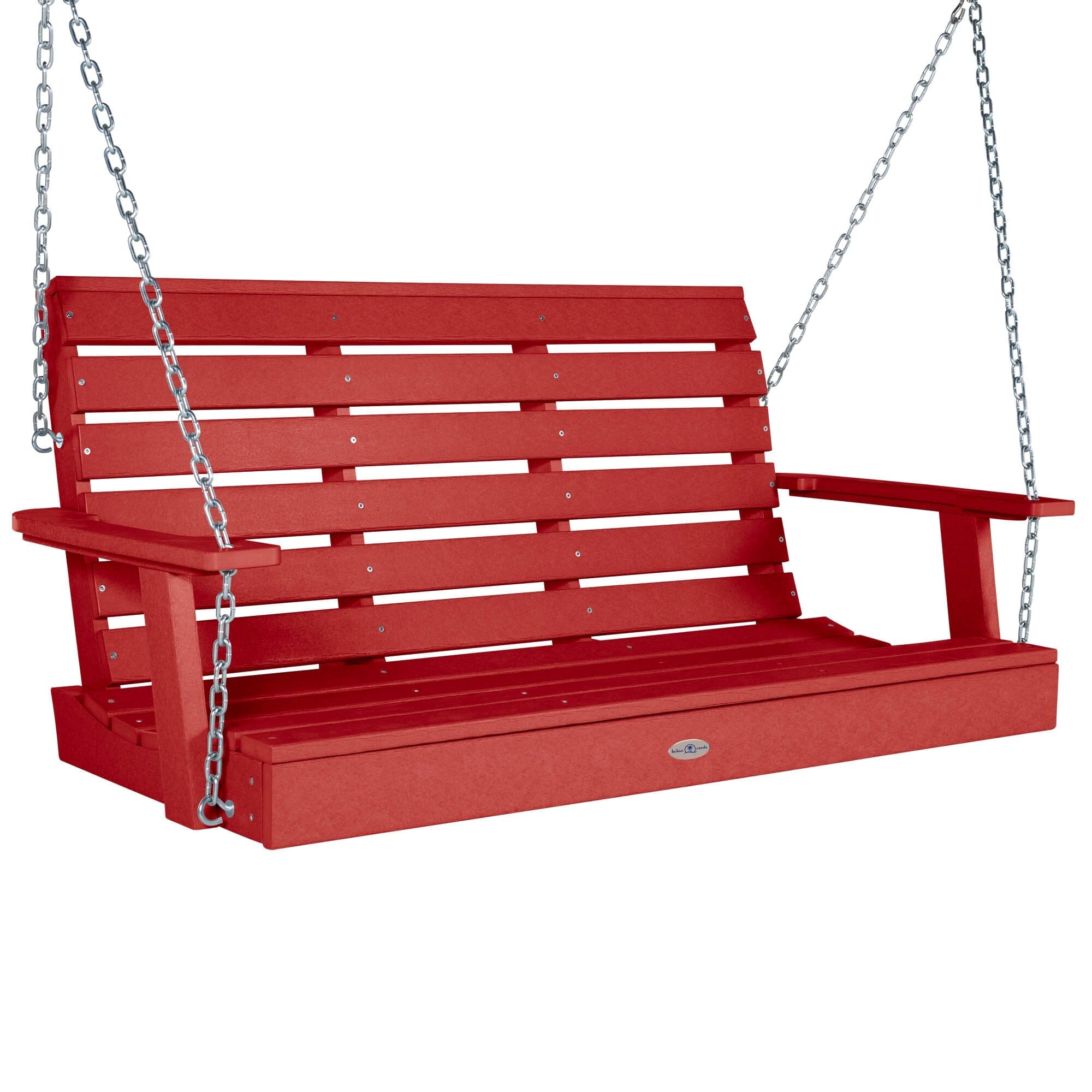 4ft Riverside Porch Swing - Heavy Duty Outdoor Hanging Chair for Garden, Patio, Backyard - Perfect for Relaxing & Lounging in Sun or Shade