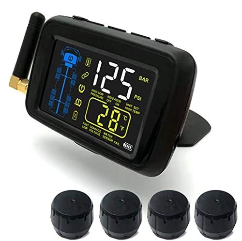 SYIK-TPMS Real-Time Tire Pressure Monitoring System for Cars, RVs & Trucks (4-22 Wheels) - Anti-Theft Sensors with 3-Year US Warranty | Improve Safety & Fuel Efficiency for Highway Driving, Off-Road Adventures & Fleet Management