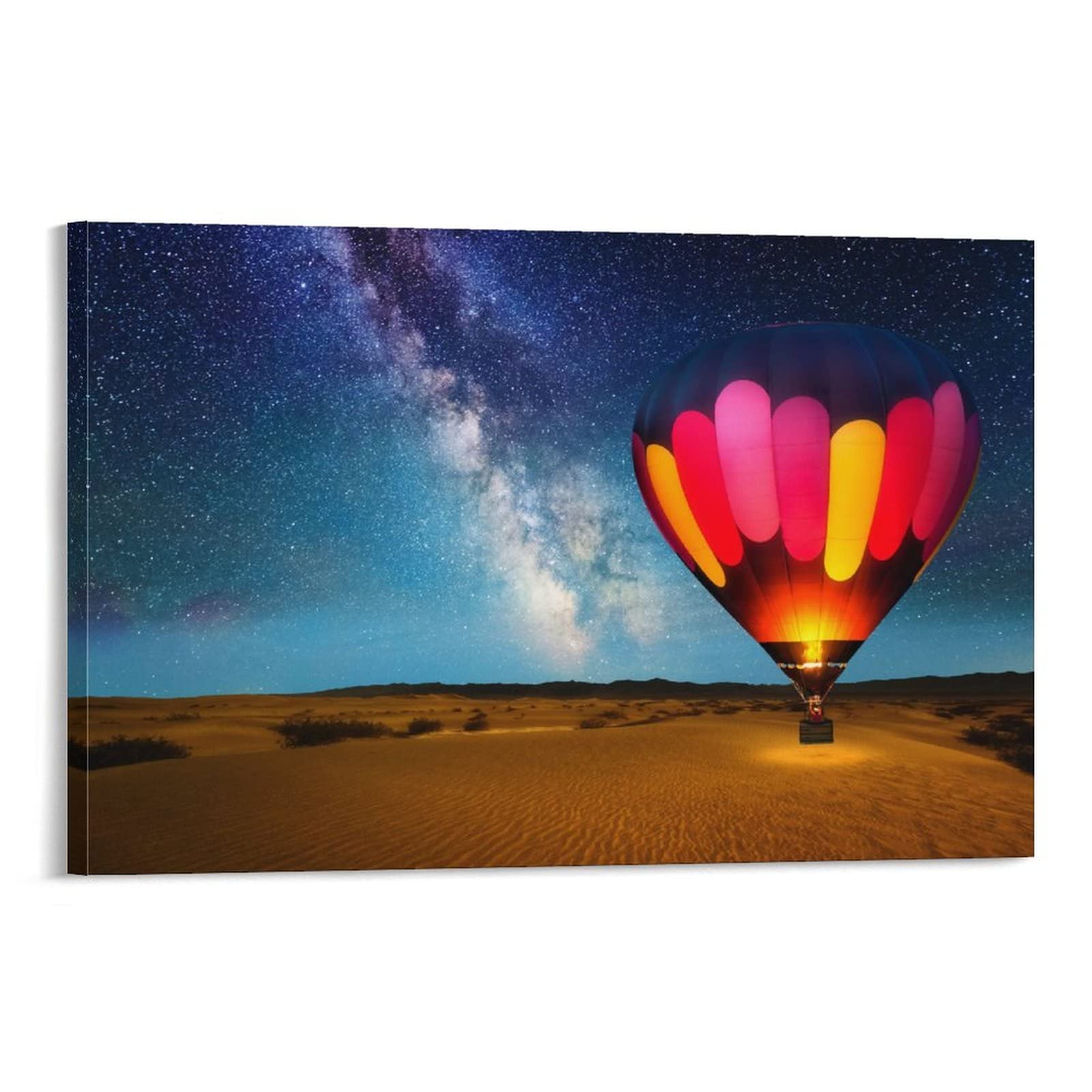 Journey Under The Stars Canvas Wall Art Print - 12x18 Inch Modern Home Decor for Living Room & Bedroom - Perfect for Housewarming Gifts & Cozy Interior Design
