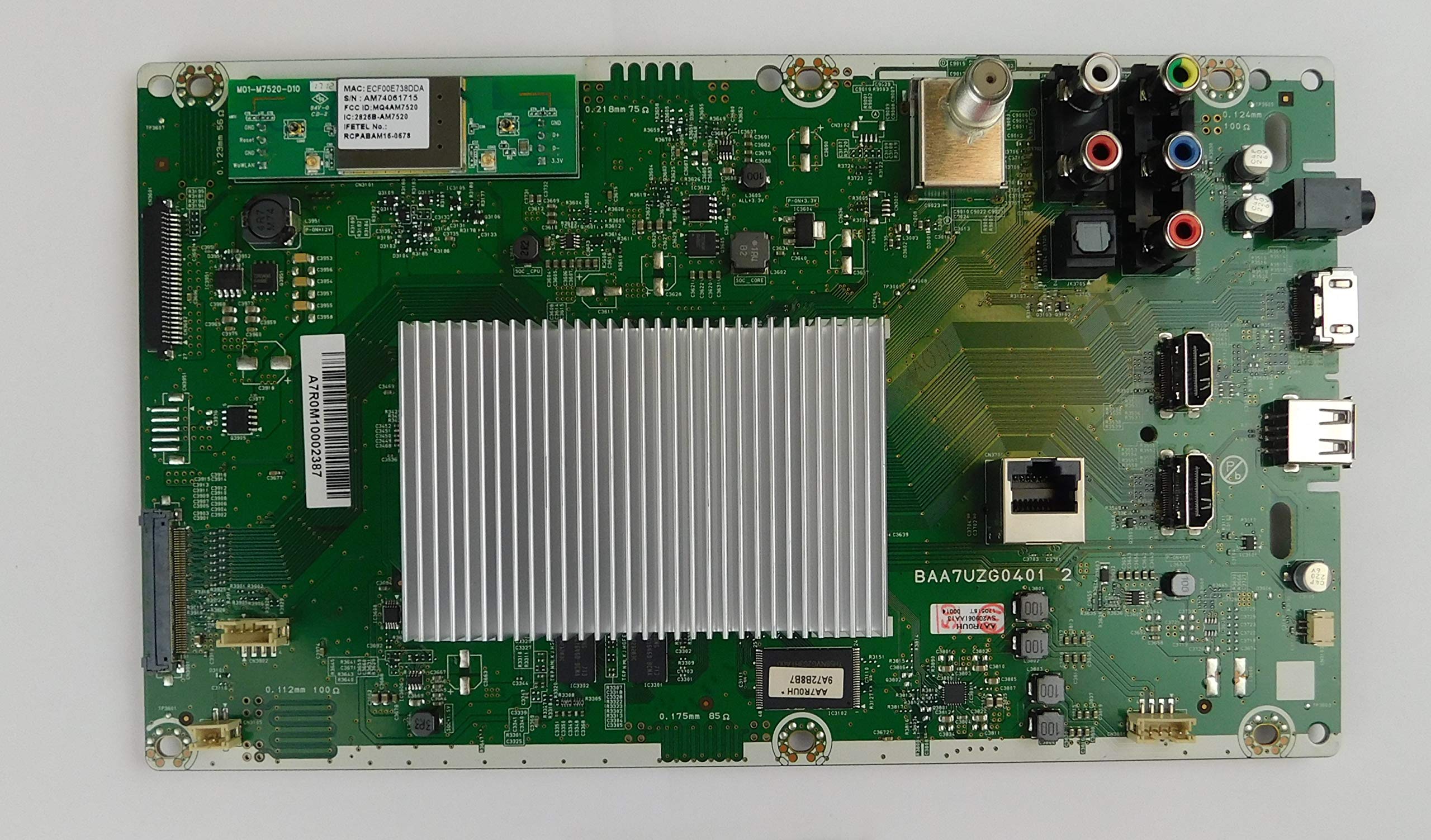 Original AA7R0MMA Replacement Main Function Board for MAGNAVOX 55MV387Y/F7-DS1 TV - Compatible with Factory New Parts, Perfect for Home Entertainment System Repairs & Upgrades