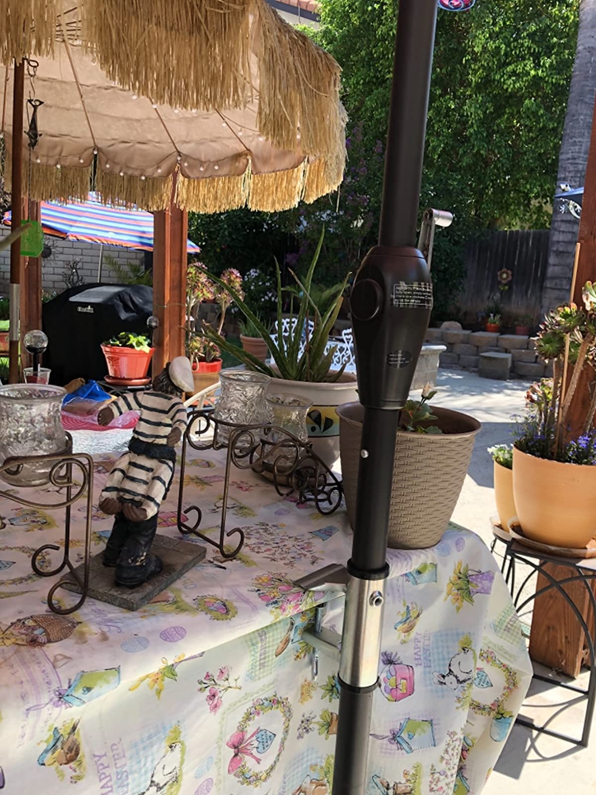 Heavy Duty Umbrella Clamp Stand Holder - Adjustable Bench Buddy Patio Umbrella Mount with Secure Grip for Beach, Fishing, Poolside & Outdoor Chairs | Perfect for Backyard, Deck, Picnic and Camping Use