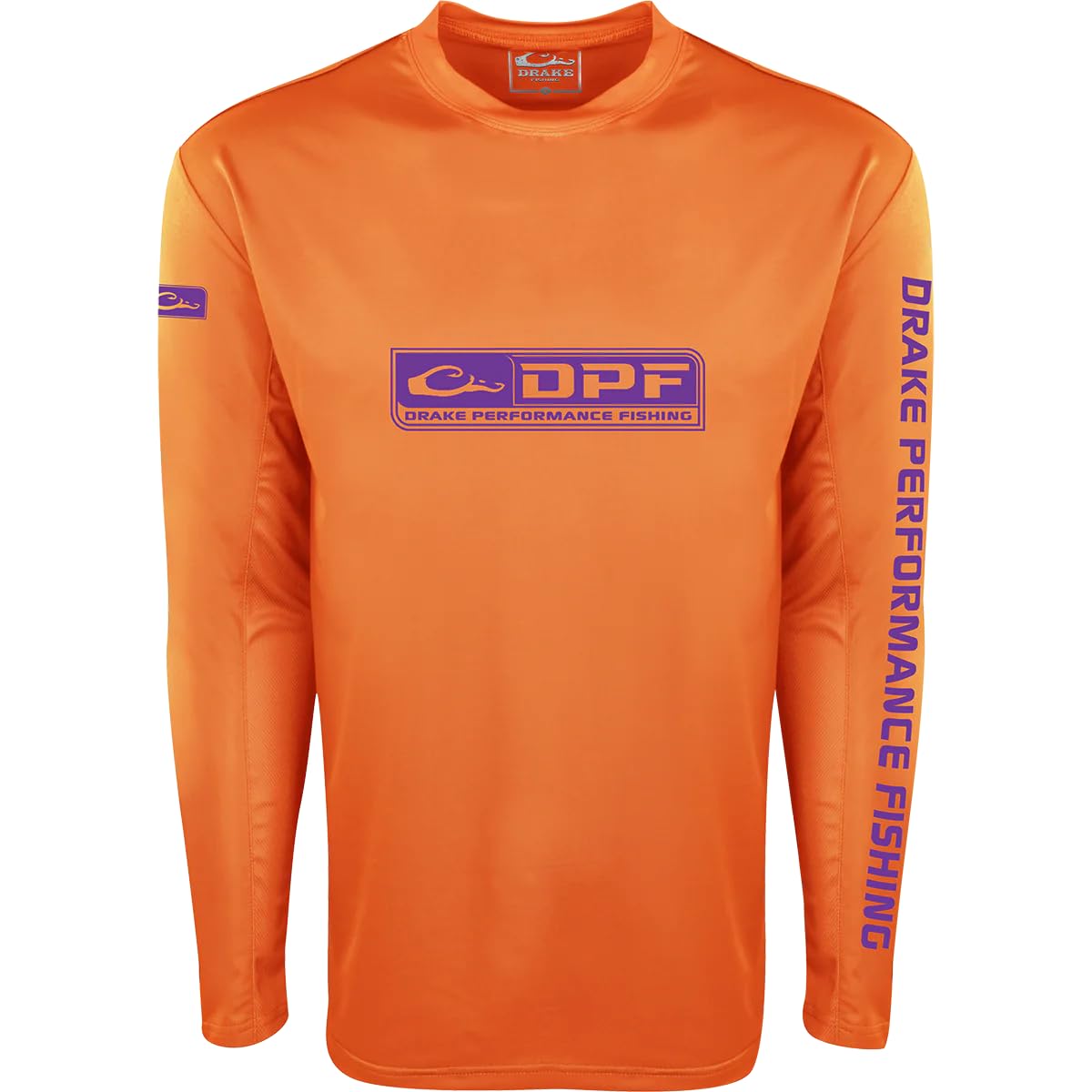 Drake Waterfowl Shield 4™ Long Sleeve Crewneck Shirt - Light Blue, Large Size - Arched Mesh Back for Comfort - Ideal for Hunting, Outdoor Activities & Casual Wear