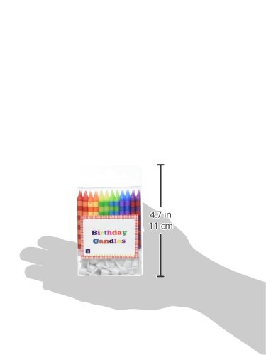 Vibrant Rainbow Birthday Cake Candles with Holders | 24-Pack Cupcake Toppers for Kids Party Decorations, Birthday Celebrations & Festive Events – Perfect for Birthday Cakes, Cupcakes, and Dessert Table Displays