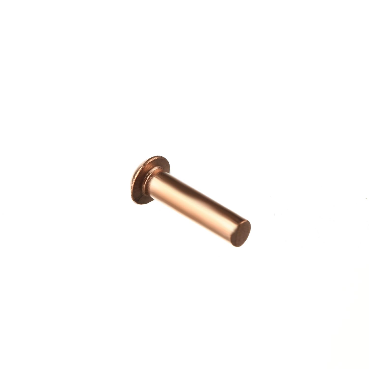 50Pcs Solid Copper Rivets Kit - 0.16in Dia x 0.63in Length M4 Round Head Fasteners for Electrical & DIY Projects - Perfect for Circuit Boards, Jewelry Making, and Metal Crafts