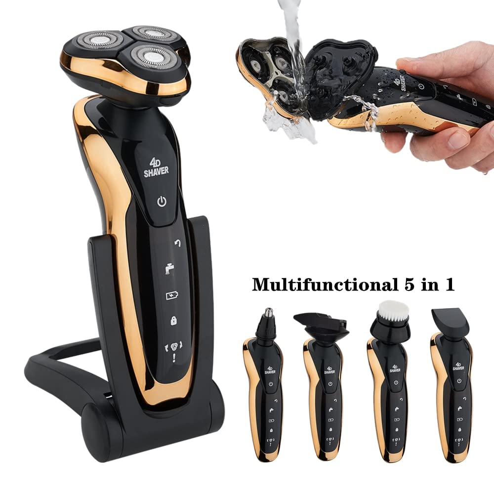 Electric Head Shavers for Bald Men - Rechargeable & Washable USB Shaving Machine for Smooth Shaving | Perfect for Travel, Home & Gym Use
