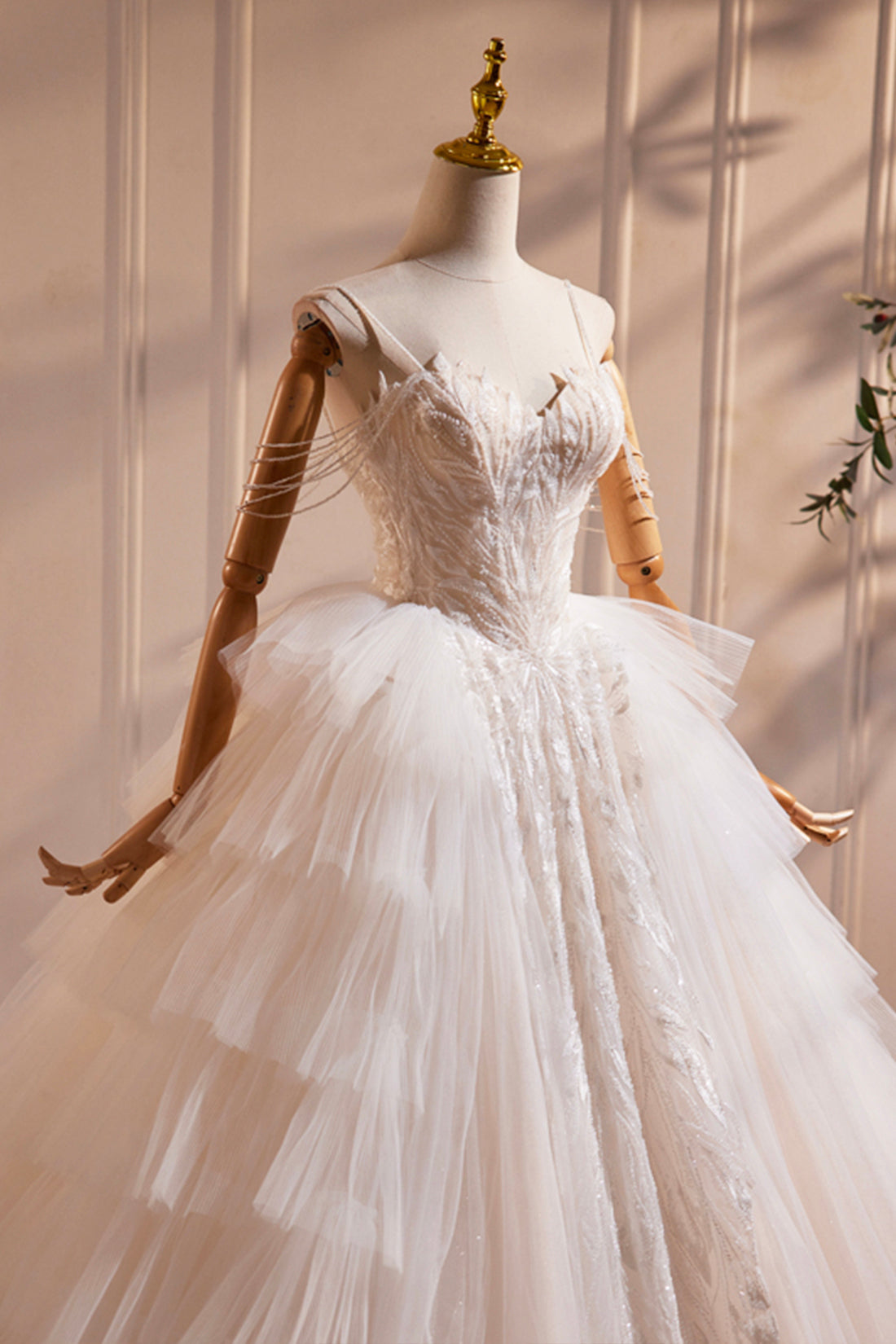 Elegant Champagne Spaghetti Strap Dress for Women - Perfect for Weddings, Parties & Evening Events