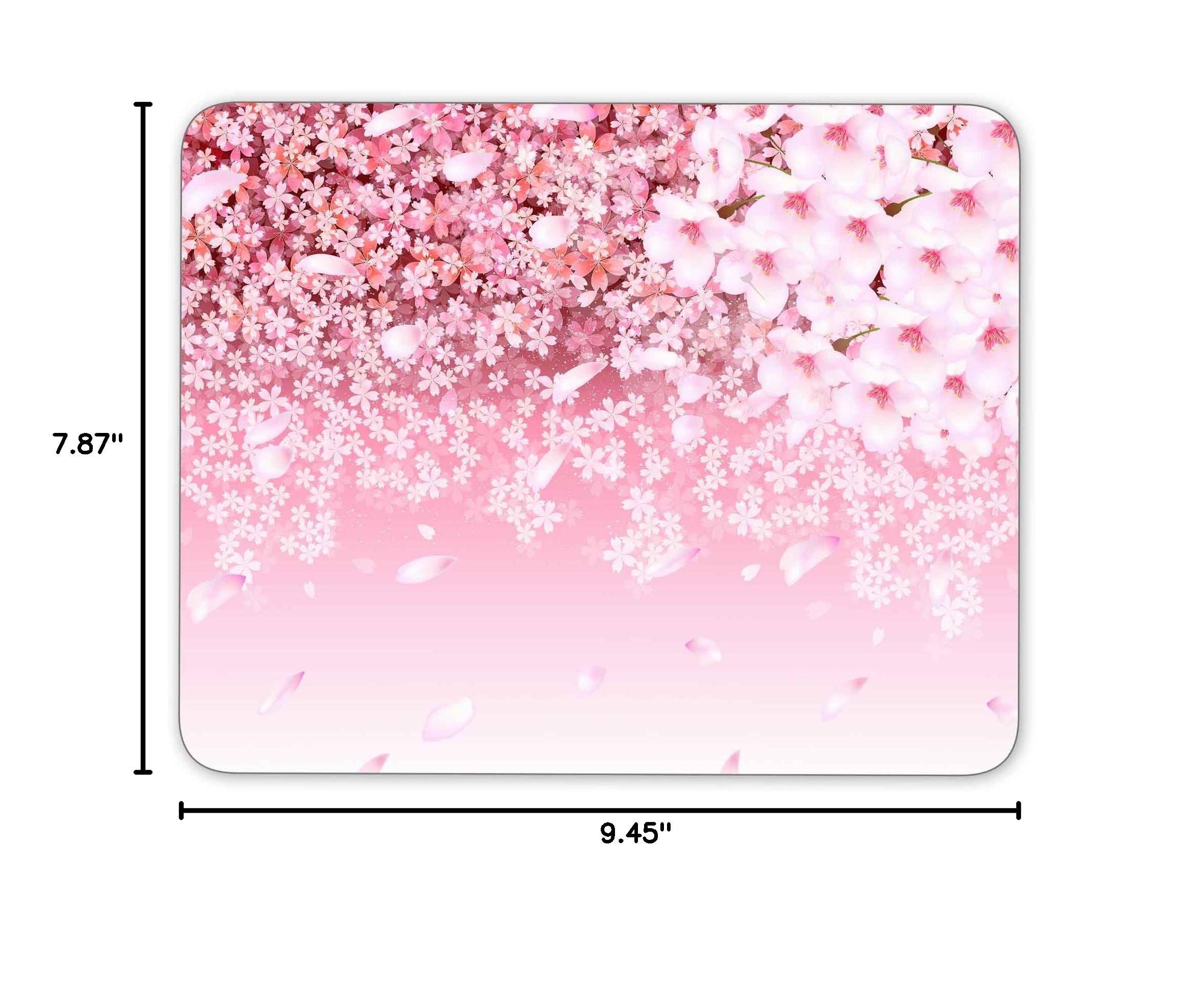Cherry Blossom Mouse Pad - Non-Slip Rubber Gaming Mousepad for PC, Laptop, Mac - Perfect for Office, Home & School Use - Large Size Desk Mat with Floral Design for Work, Study & Gaming Setup